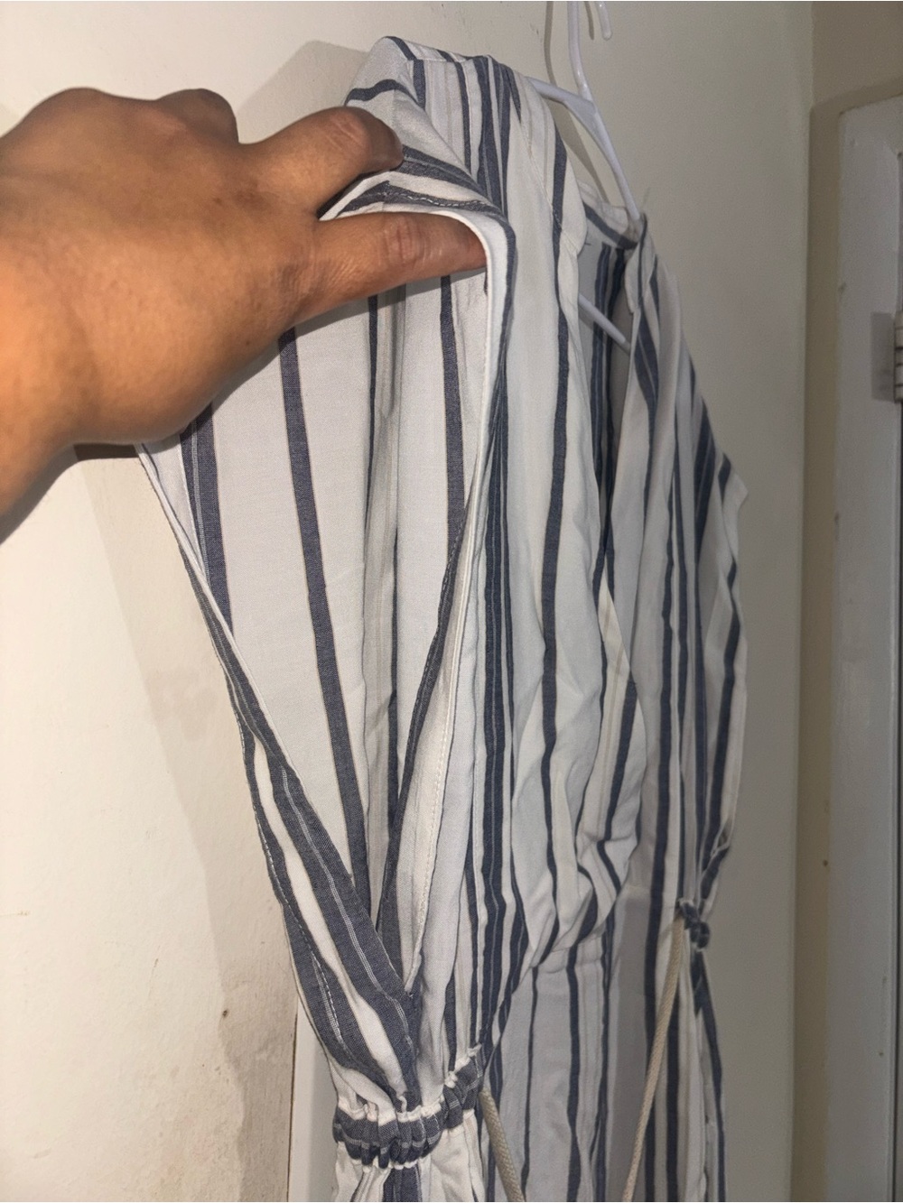 Reiss Ashley Striped Kaftan Midi Dress Size 8 - Picture 7 of 16